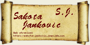 Šakota Janković vizit kartica